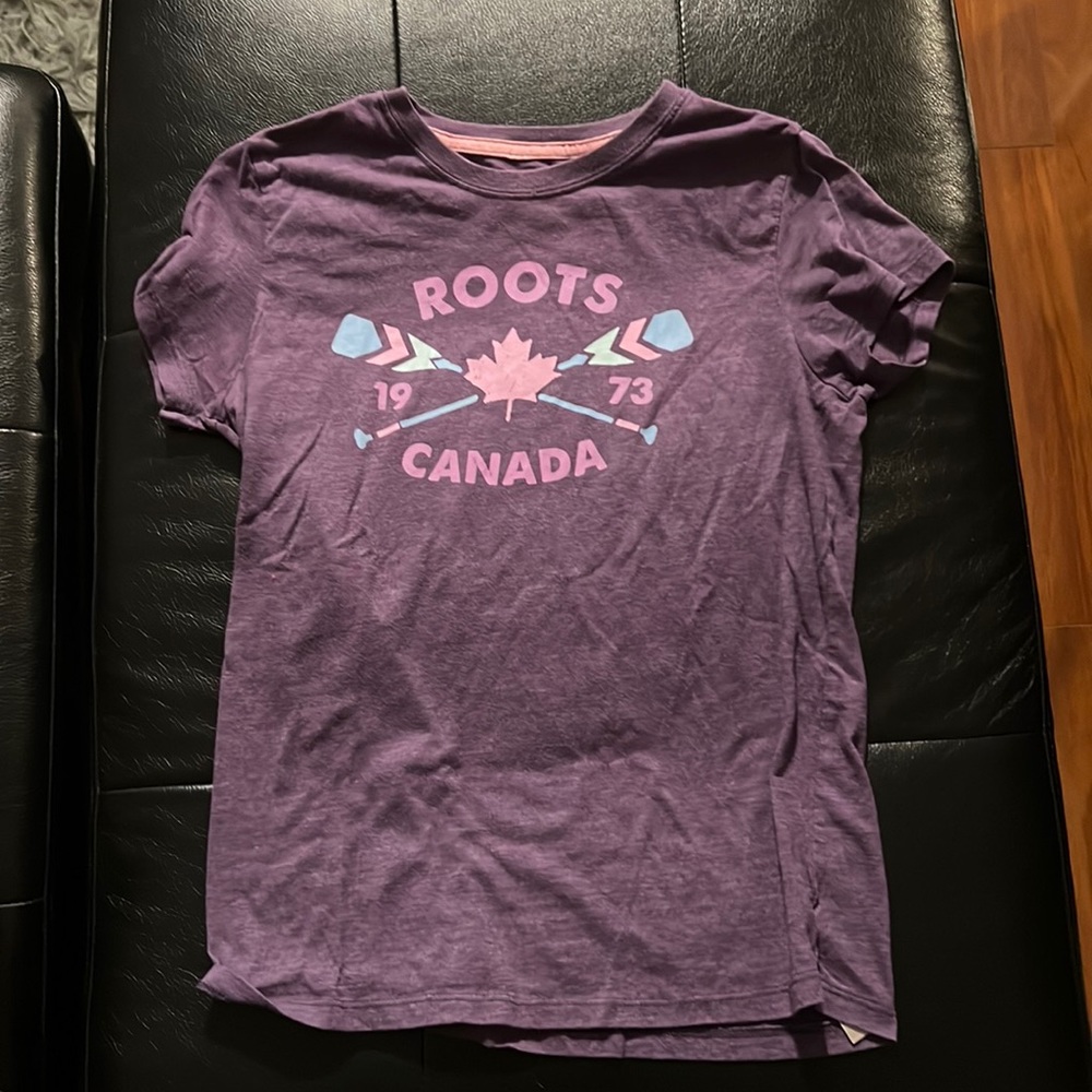 Roots children purple camp shirt
